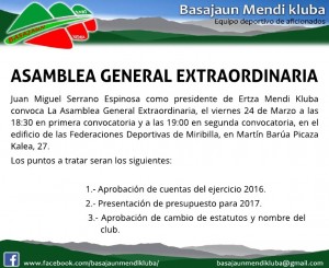 Asamblea General Extraordinaria